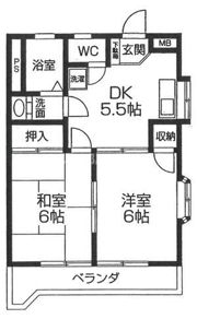 ビューハイツ司の間取り画像