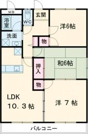 サニーハイツの間取り画像