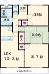 サニーハイツの間取り画像