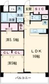 エクセルハイム東灘の間取り画像