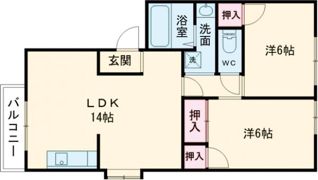アビタシオン武蔵ヶ丘Aの間取り画像