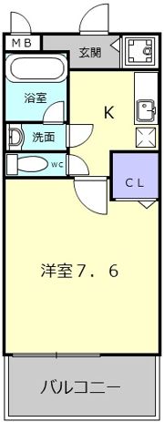 エスティームI番館の間取り画像