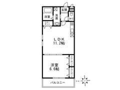 フジパレス岩田町Ⅱ番館の間取り画像