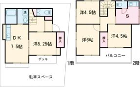 双葉町2丁目貸家の間取り画像