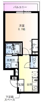 フジパレス瓜生堂の間取り画像