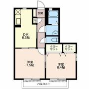 メゾン花水木 Aの間取り画像