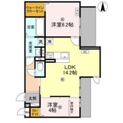 D-ROOM太子堂北の間取り画像