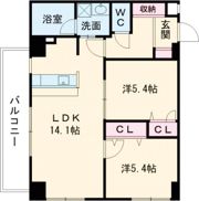コネクト新水前寺の間取り画像