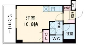 コネクト新水前寺の間取り画像