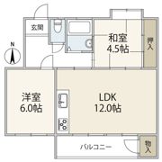 鈴が台団地分譲住宅H棟の間取り画像