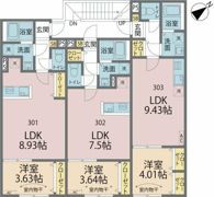 カインドネス相模原小山の間取り画像