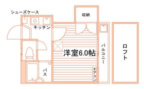 パレス長岡第3の間取り画像