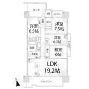 パレ・ロワイヤル栗山公園の間取り画像
