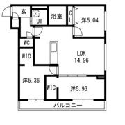 GEレジデンスFUKUZUMI 仮)GA-福住1-1MS B棟の間取り画像