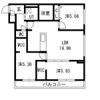 GEレジデンスFUKUZUMI 仮)GA-福住1-1MS B棟の間取り画像