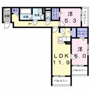 メゾンボヌールの間取り画像