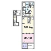 プラシード カーサ Aの間取り画像