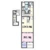 西条町寺家アパート Aの間取り画像