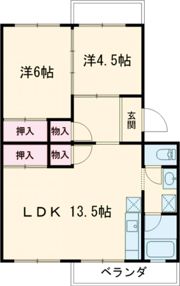 江場ハイツの間取り画像