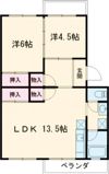 江場ハイツの間取り画像