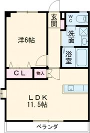 コーキア富洲原の間取り画像