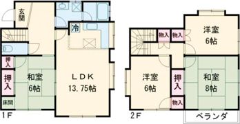 筒尾4丁目一戸建ての間取り画像