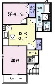ヴィラ エスペランサⅡ Bの間取り画像
