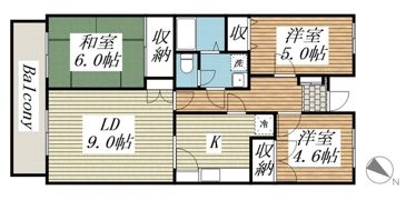第12パールメゾン木村の間取り画像