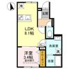 (仮称)高崎市金古町アパート Aの間取り画像