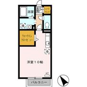 楽園 Aの間取り画像