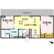 フィオーレガーデン北田宮 Aの間取り画像