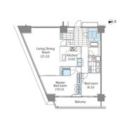 コンフォリア新宿イーストサイドタワーの間取り画像