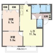 バリュージュ大上 Aの間取り画像