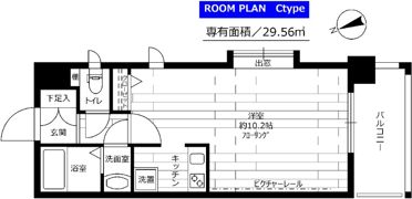 ステージファースト中野駅前の間取り画像