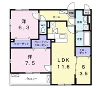 イースト Ⅰの間取り画像