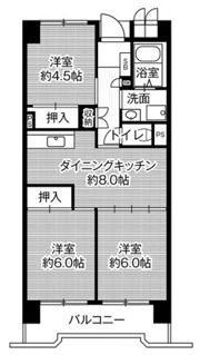 ビレッジハウス笠寺タワー1号棟の間取り画像