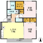 RiverEast北畑 Aの間取り画像