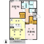 クランツ古川西 B棟の間取り画像
