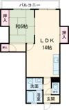 寿ハイツの間取り画像