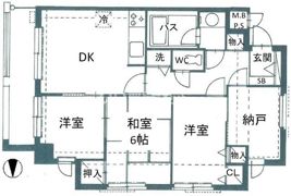 ロイヤルリバー・レジデンスの間取り画像