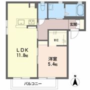 フォンテーヌ東 Aの間取り画像