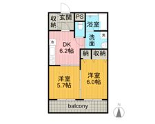マンションドム大木戸の間取り画像
