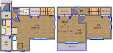 シャレーミヤモトFの間取り画像