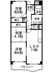 フローラル岸和田の間取り画像