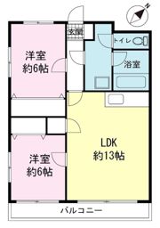 メゾンデンベイαの間取り画像