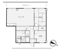 パークヒルズ堀之内の間取り画像