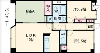 ロワイヤルユウ大牟田・荒尾の間取り画像