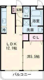 ユーミー中原 A棟の間取り画像