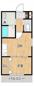 LFB APARTMENT鋳物師Bの間取り画像