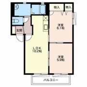 クールアムール Bの間取り画像